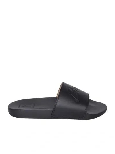 Brioni Black Beach Slides