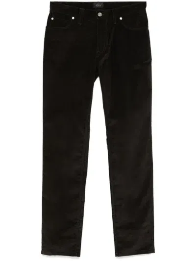 Brioni Corduroy Trousers In Black