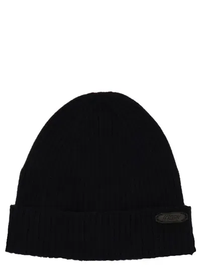 Brioni Fisherman S Rib Beanie In Black