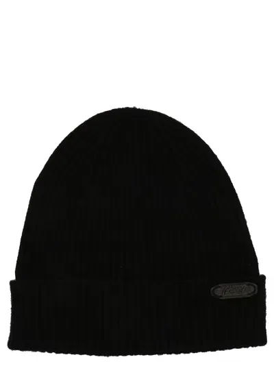 Brioni Fisherman S Rib Beanie In Black