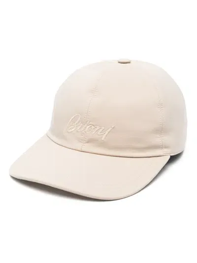 Brioni Baseball Hat In Neutrals