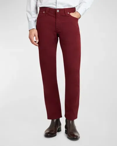 Brioni Men's Cotton Stretch 5-pocket Pants In  Red