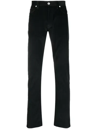 Brioni Sn Meribel Straight-leg Cotton Trousers In Schwarz