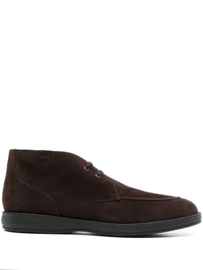 Brioni Suede Boots In Brown