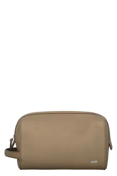 Brioni Wash Bag In Turtledove