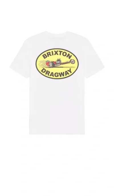 Brixton Dragway Tailored Tee In 화이트