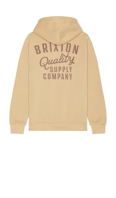 Brixton Hubal Hoodie In Sand