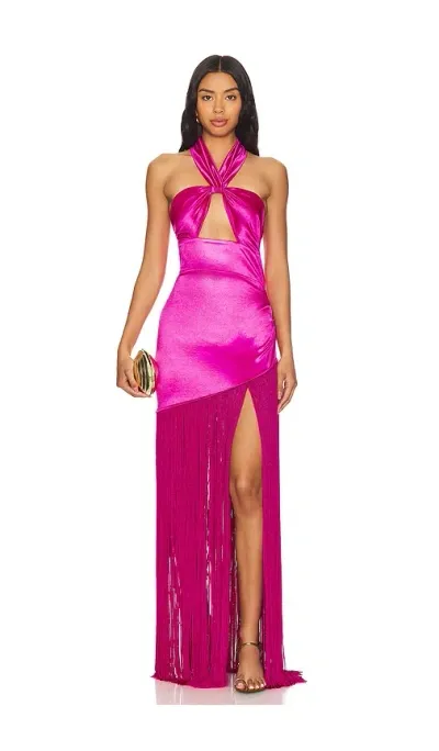 Bronx And Banco Bali Gown In Fuchsia