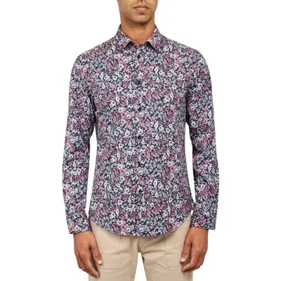 Brooklyn Brigade Floral 4-way Stretch Performance Long Sleeve Shirt In Multi