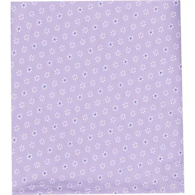 Brooklyn Brigade Geo Floral Print Cotton Pocket Square In Lilac