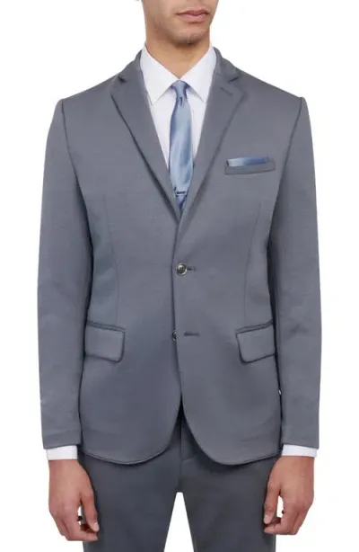 Brooklyn Brigade Slim Fit Performance Knit Sport Coat In Smoke