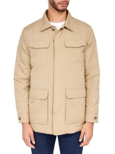 Brooklyn Brigade Solid Field Jacket In Tan