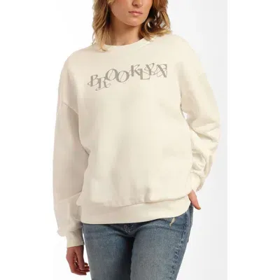 Brooklyn Industries Brooklyn Amour Sweatshirt In Antique White