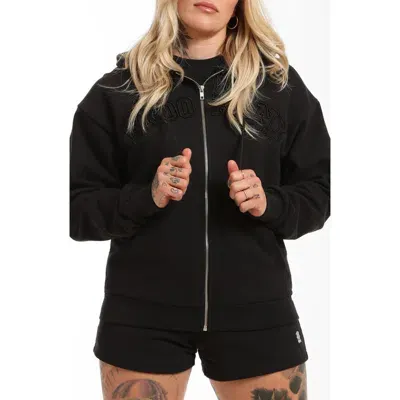 Brooklyn Industries Brooklyn Zip-up Hoodie In Black