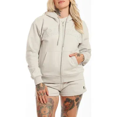 Brooklyn Industries Brooklyn Zip-up Hoodie In Luna Rock