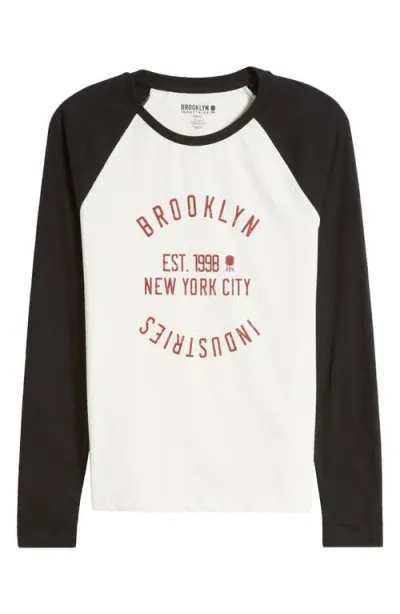 Brooklyn Industries Circle Logo Cotton Baseball T-shirt In Antique White