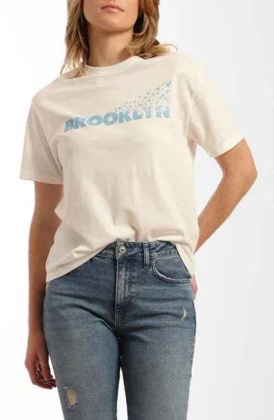 Brooklyn Industries Flight Graphic T-shirt In Antique White