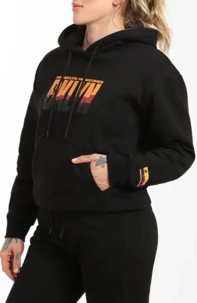 Brooklyn Industries Graphic Hoodie In Black