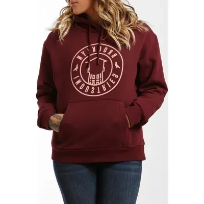 Brooklyn Industries Pigeons Graphic Hoodie In Tawny Port