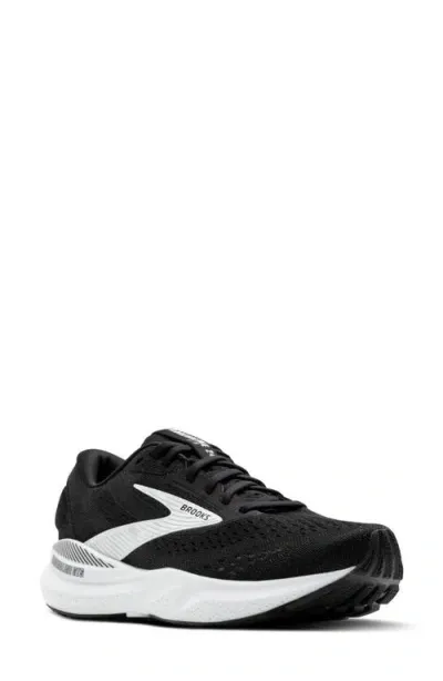 Brooks Adrenaline Gts 24 Running Shoe In Black/white