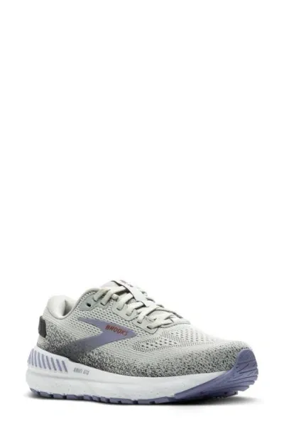 Brooks Ariel Gts 24 Running Shoe In Mercury/ebony/sweet Lavender