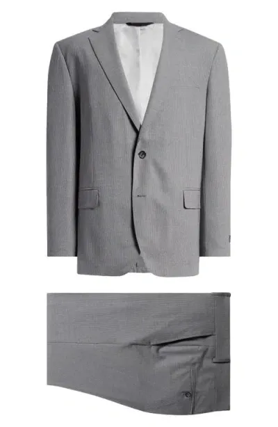 Brooks Brothers Explorer Collection Solid Grey 100s Wool Suit In Gray