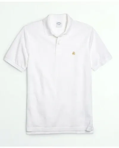 Brooks Brothers Golden Fleece Stretch Supima Polo Shirt In White