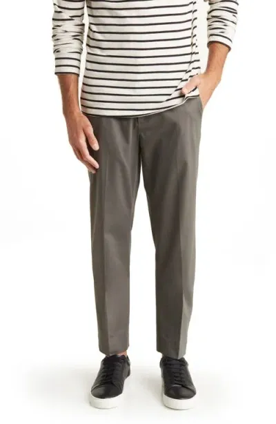 Brooks Brothers Stretch Cotton Chino Pants In Magnetgrey