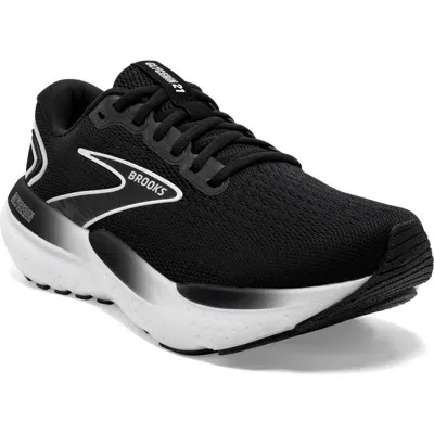 Brooks Glycerin 21 Running Shoe In Black/grey/white