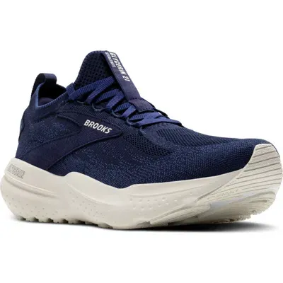 Brooks Glycerin Stealthfit 21 Running Shoe In Peacoat/blueprint/onyx