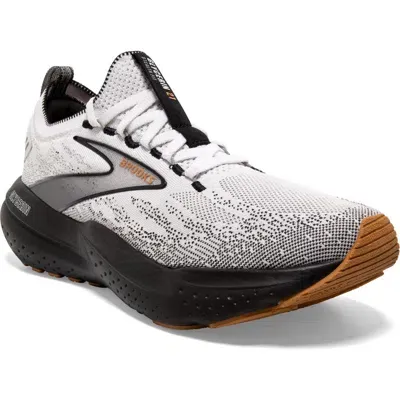 Brooks Glycerin Stealthfit 21 Running Shoe In White/grey/black