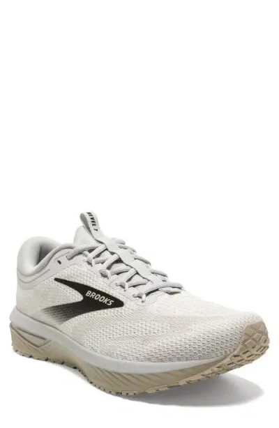 Brooks Revel 7 Hybrid Running Shoe In White/double Cream/black