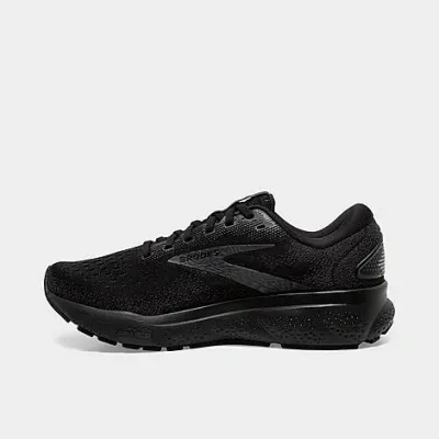 Brooks Ghost 16 Running Shoe In Black/black/ebony