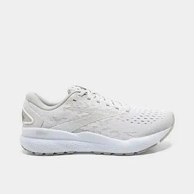 Brooks Ghost 16 Running Shoe In White/white/grey