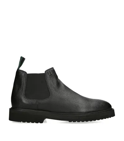 Brotini Deerskin Chelsea Boots In Black