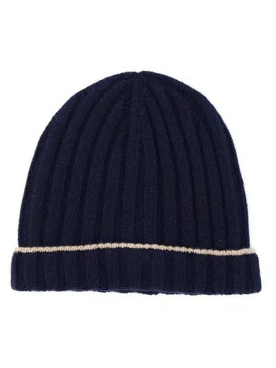 Brunello Cucinelli Beanie In Blue