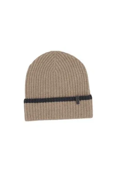 Brunello Cucinelli Beanie In Beige