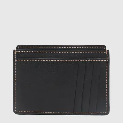 Brunello Cucinelli Black Leather Cardholder