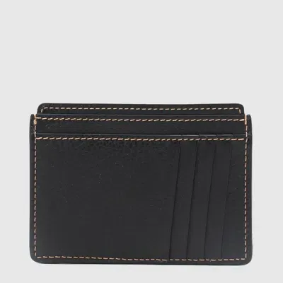 Brunello Cucinelli Black Leather Cardholder