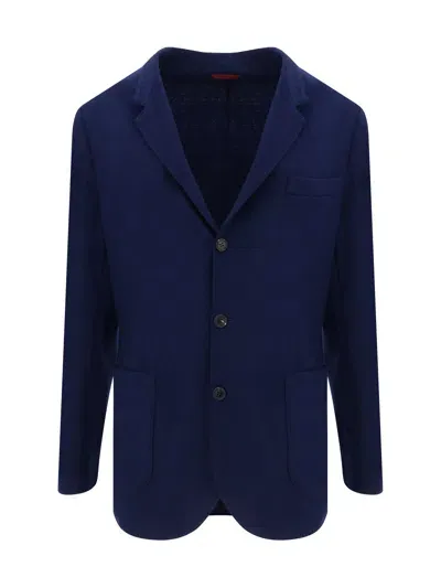 Brunello Cucinelli Blazer In Cobalto