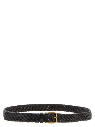 Brunello Cucinelli Braided Leather Belt