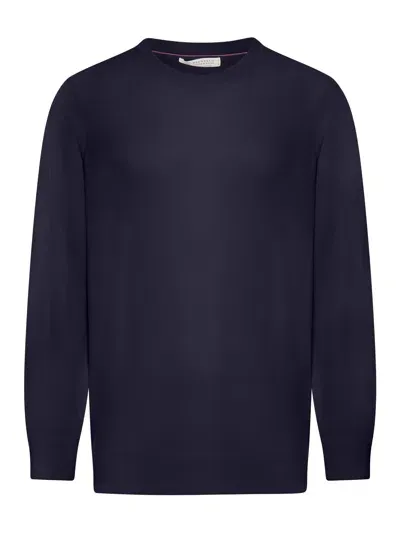 Brunello Cucinelli Cashmere Crewneck Sweater In Navy