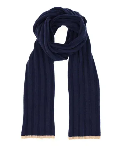 Brunello Cucinelli Cashmere Scarf In Azul