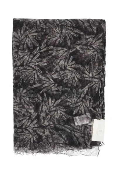 Brunello Cucinelli "cashmere Scarf With Fern Print"