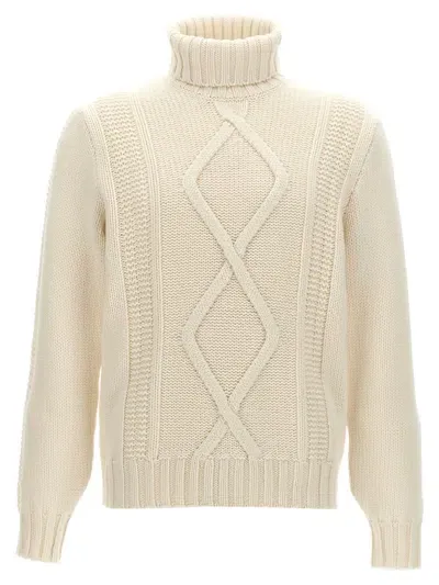 Brunello Cucinelli Cashmere Sweater In White