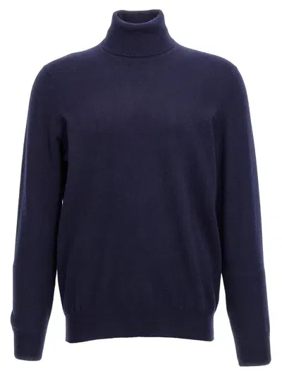 Brunello Cucinelli Cashmere Turtleneck Sweater In Blue