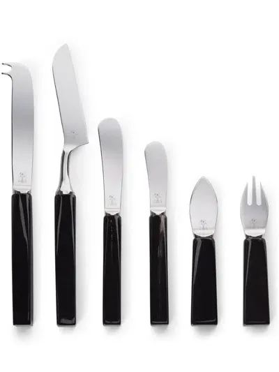 Brunello Cucinelli Cheese Cutlery Set In Black