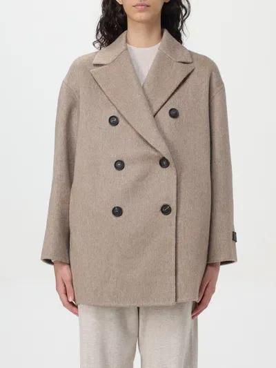 Brunello Cucinelli Coat  Woman Color Beige