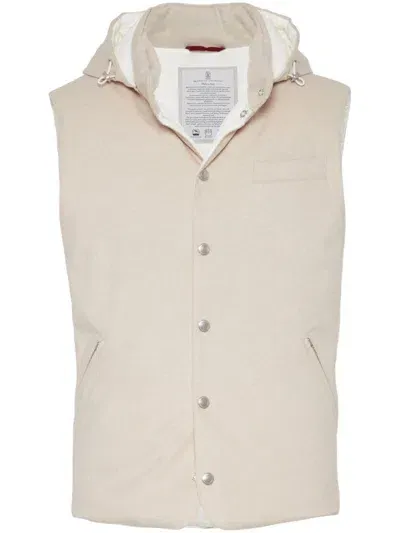 Brunello Cucinelli Coats & Jackets In Beige