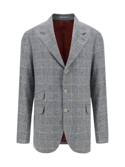 Brunello Cucinelli Blazer Jacket In Perla